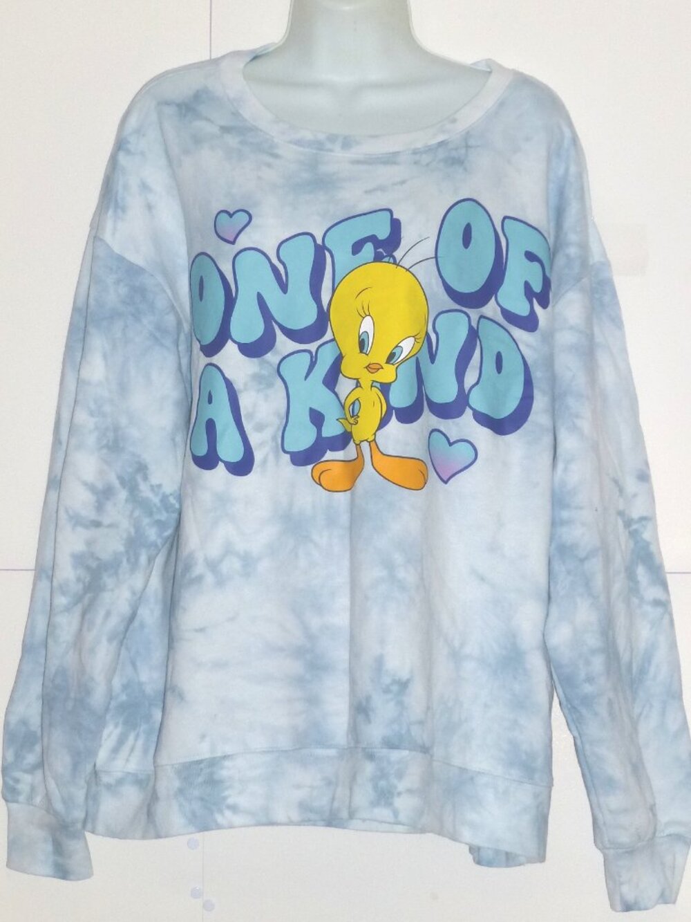 Looney Tunes Tweety Bird One of a Kind Tie Dye Women's Sweatshirt Size: XXL NEW
